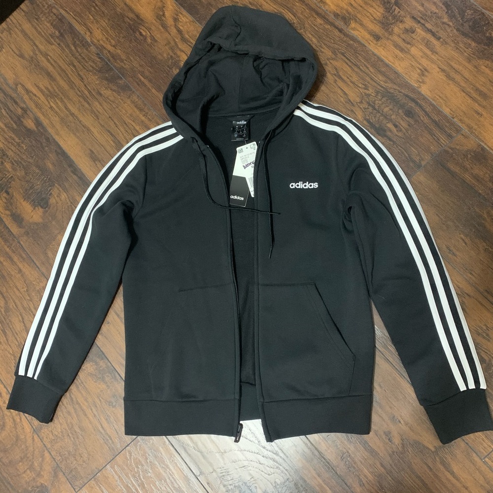 Adidas• NWT Essential full zip fleece hoodie